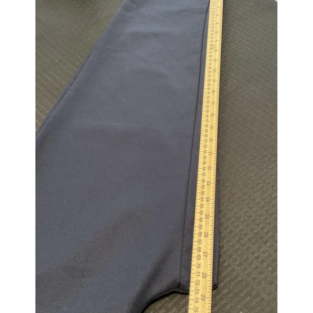 Alfred Dunner Pants Womens Size 8 Blue Pull On Knit Elastic Waist Pockets